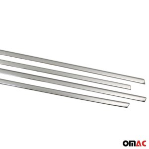 FIAT 500X Window Trim - Omac - S.Steel - Gloss Silver - 2016-2023